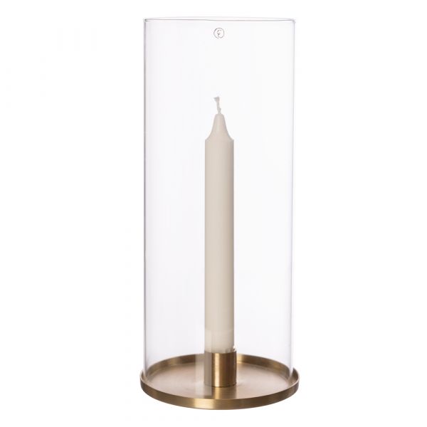Kerzenhalter mit Glaszylinder -  12 cm
