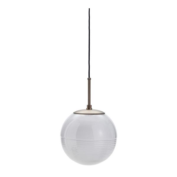 Lampe Halda - weiß/braun Ø 25 cm