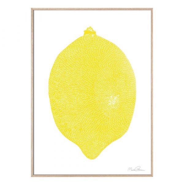 Druck Gelbe Zitrone - 50 x 70 cm