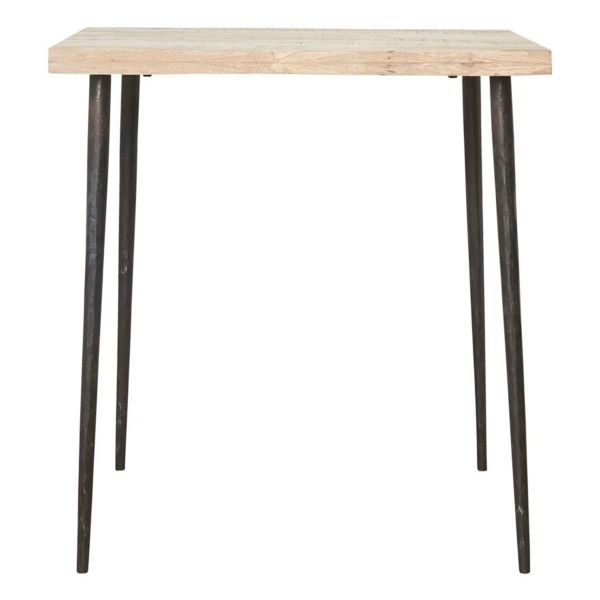Tisch Slated aus Eisen - 70 x 70 cm