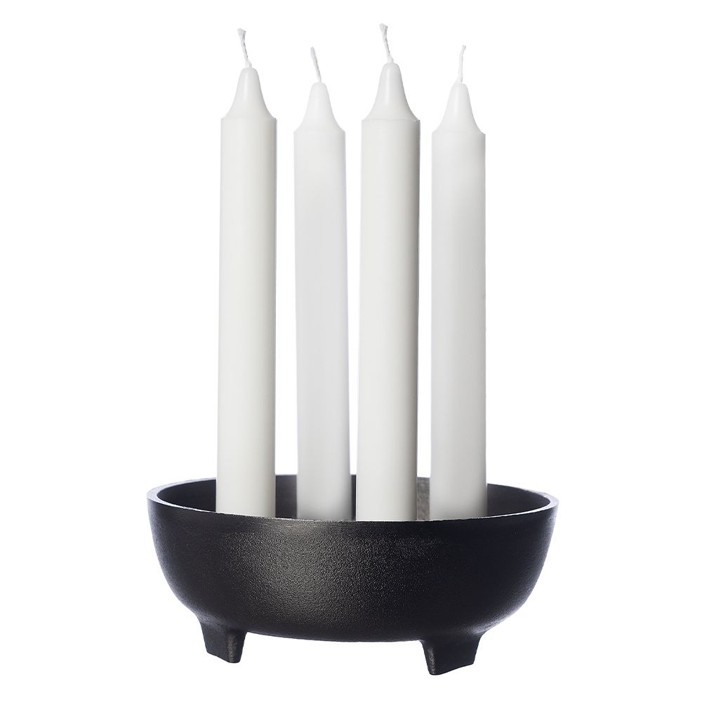 Kerzenhalter Advent - schwarz