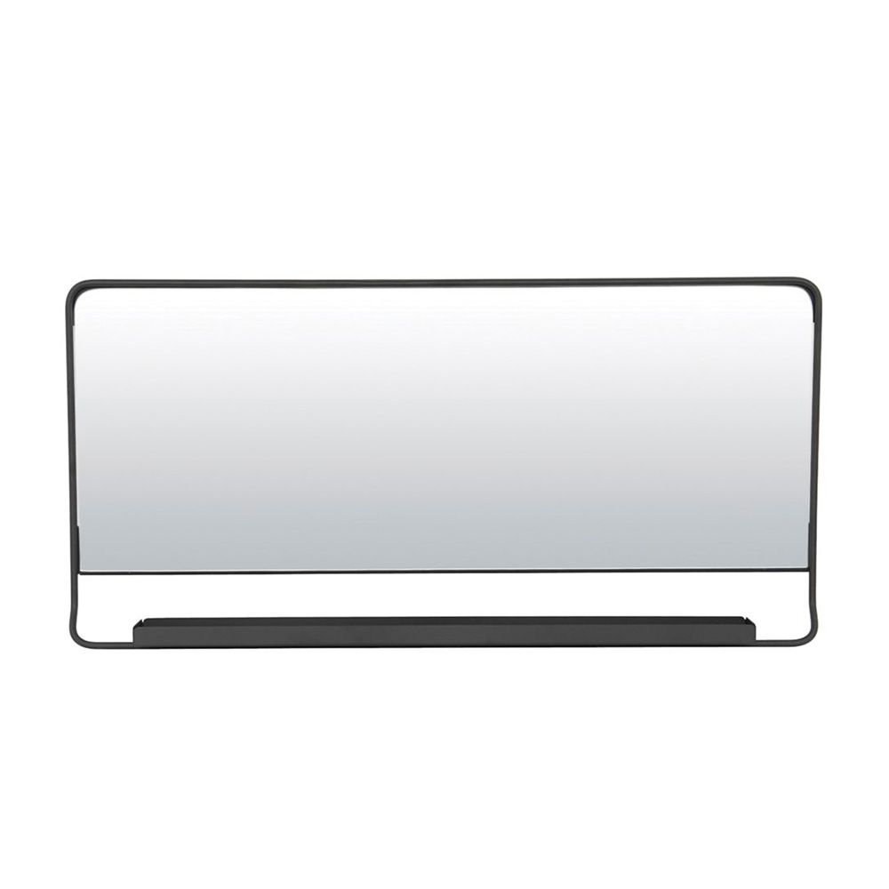 Spiegel mit Ablage Chic - schwarz 40 x 90 cm