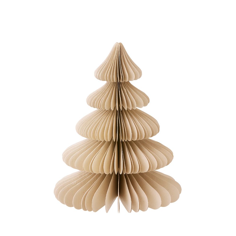 Weihnachtsbaum aus Papier - natur M