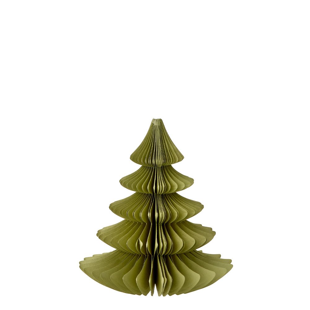 Weihnachtsbaum aus Papier - olive S