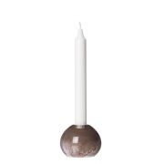 PRE ORDER Kerzenhalter aus Glas - braun Ø 7,5 cm