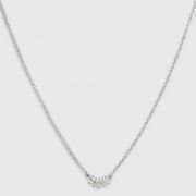 Halskette Theodora - silber/weiß