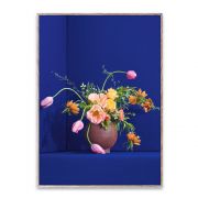 Poster - Blomst 01 - Blue - 50x70 cm