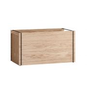 Aufbewahrungsbox aus Holz - oak/black