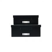 Boxen mit Deckel File - schwarz klein