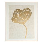 Druck Unika Poppy #2 - gold/beige 60 x 80 cm