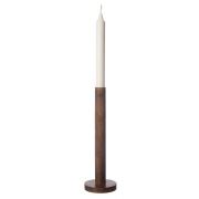Kerzenhalter aus Holz - dunkel 25 cm