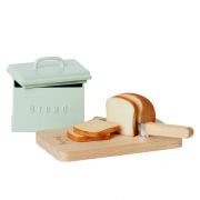 Miniatur Brotbox mit Schneidebrett & Messer
