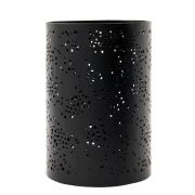 Teelichthalter Rando - schwarz 19 cm