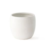 Übertopf aus Keramik - weiß Ø 19,5 cm